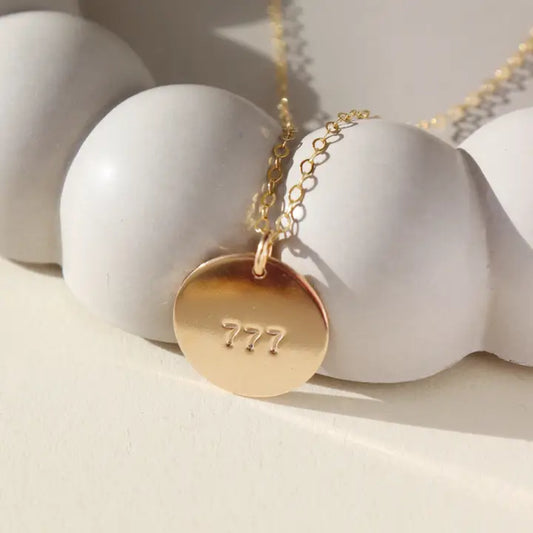 Angel Number Necklace in 14k Gold Fill or Sterling Silver
