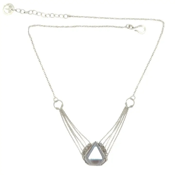 Suspended Moonstone Necklace