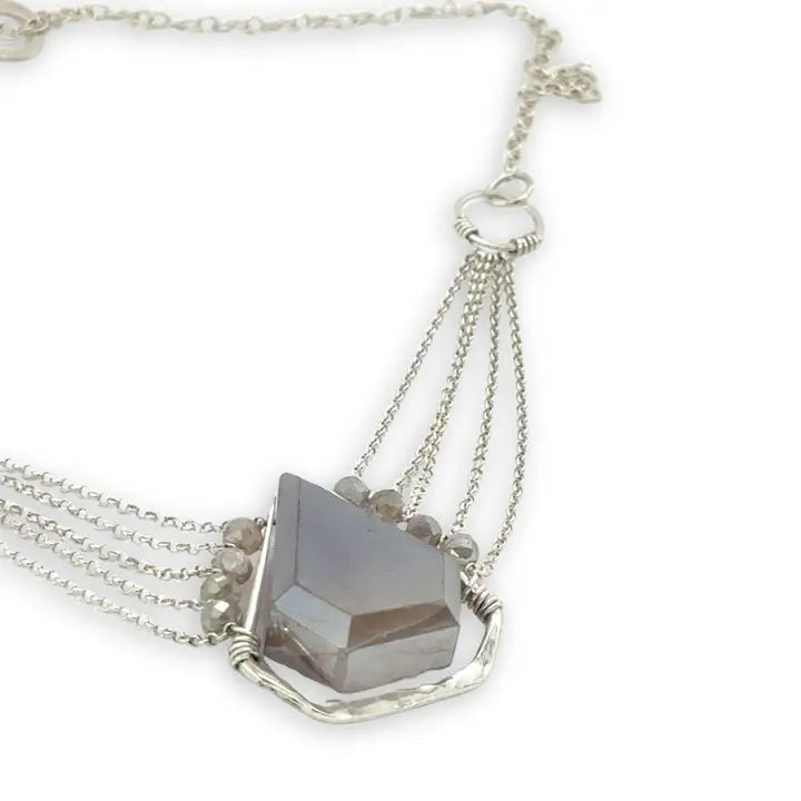 Suspended Moonstone Necklace